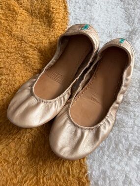 Tieks champagne Gold Ballet Flats